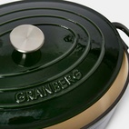 Gjutjärnsgryta Granberg oval 6L Grön
