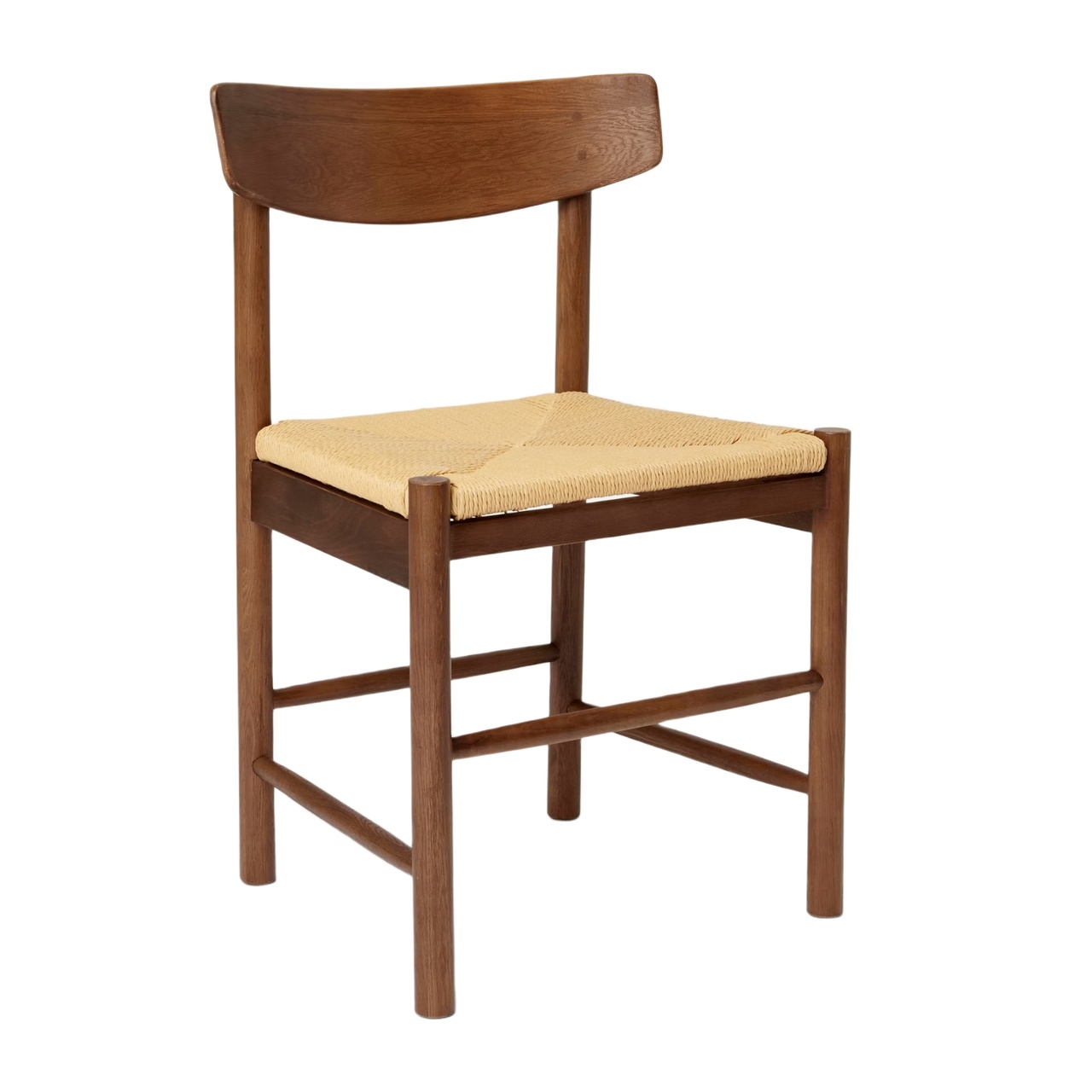 Stol Alma med flätad sits Mörk Ek