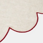 Julgransmatta Castille offwhite/röd