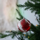 Glaskula Double swirl 8 cm