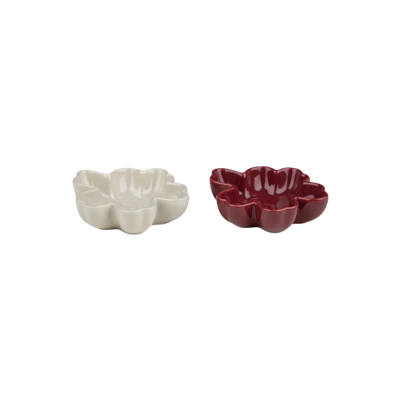 Skål Unikko shape 11 cm 2 pcs beige/burgundy