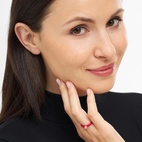 Ring Color top Hot coral