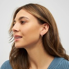 Örhänge Color balls hoops silver