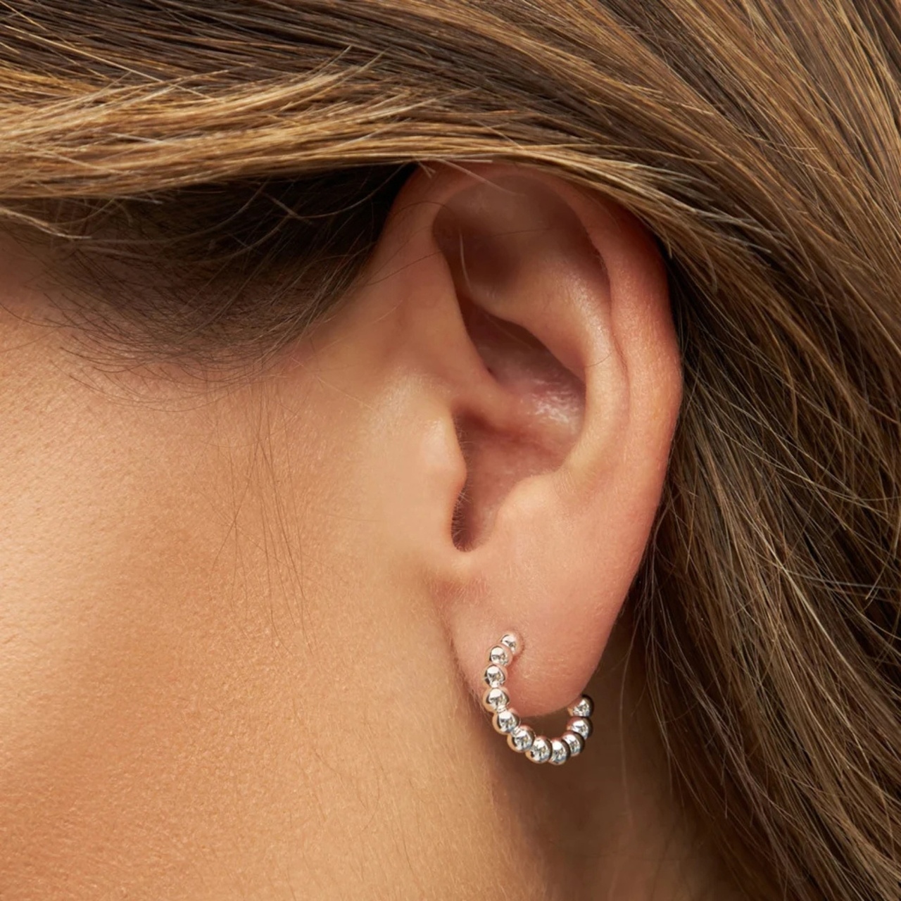 Örhänge Color balls hoops