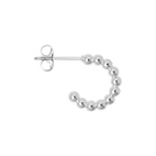 Örhänge Color balls hoops silver