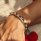 Armband Color ball heart multi