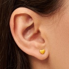 Örhänge Love U 1 st emalj sunflower