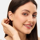 Örhänge Love U 1 st emalj sunflower