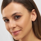 Örhänge Love U 1 st emalj