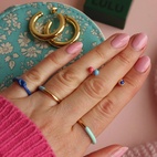 Ring Double color Guld/mint