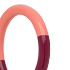 Ring Double color Coral/plum