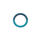 Ring Double color Blue/retro blue