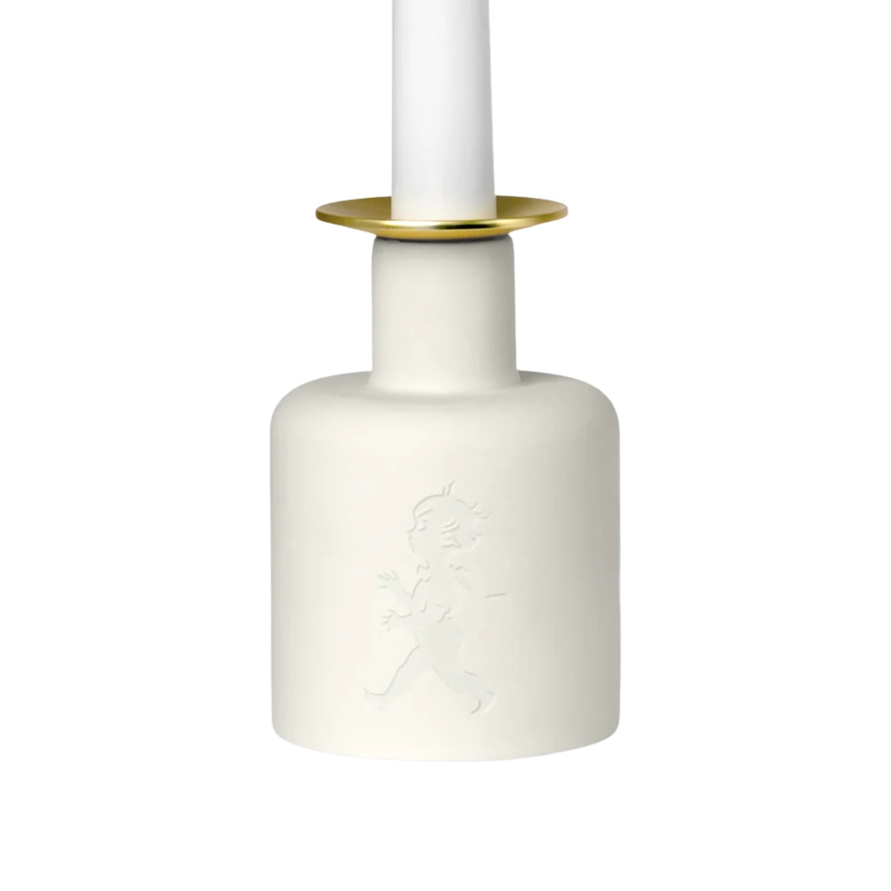 Ljusstake Keramik Vit