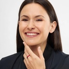 Ring Double color Blue/Coral