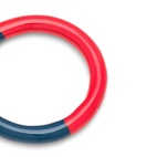 Ring Double color Blue/Coral