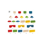 Träklossar 25st Multi