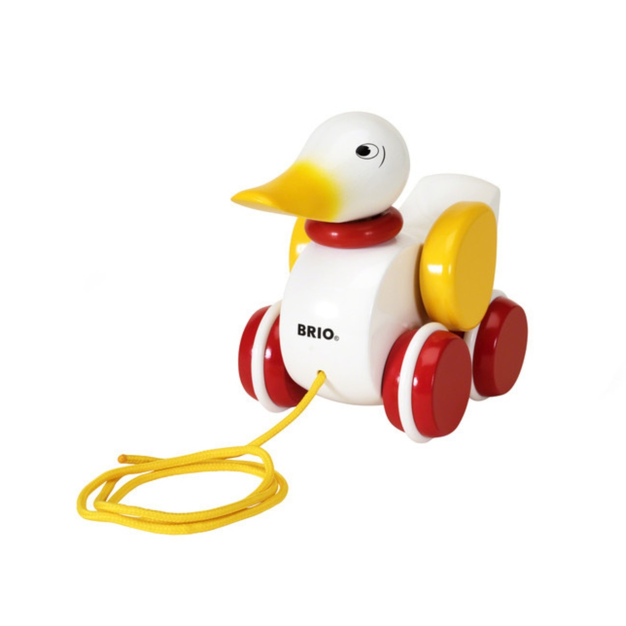 Dragleksak Anka 14cm Vit