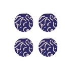 Glasunderlägg Virvla 9 cm 4-p