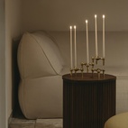 Ljusstake Stoff Nagel 3 pack Mässing