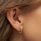 Örhänge Color balls hoops guld