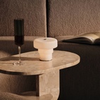 Bordslampa Uppladningsbar Ripple vit