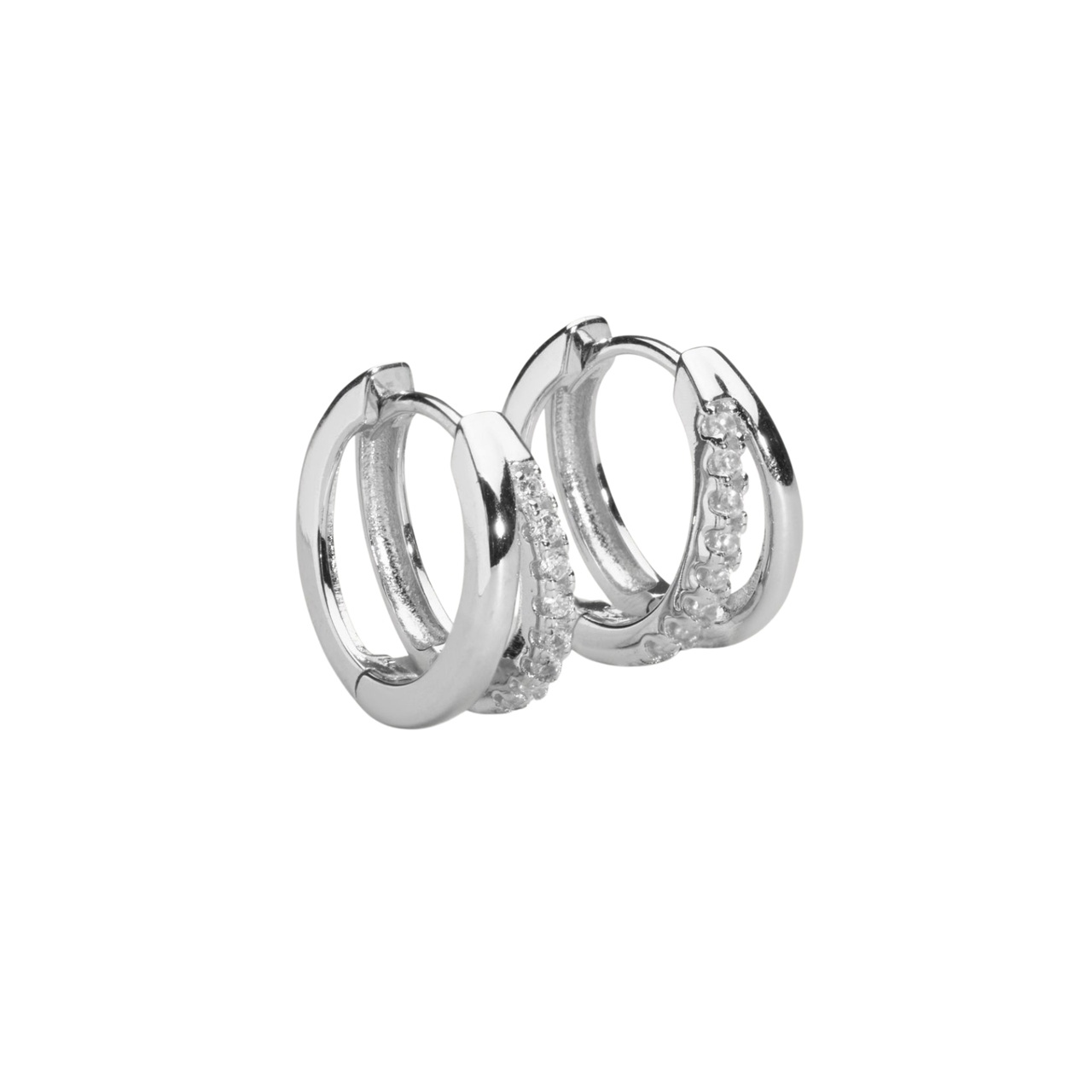 Örhängen Goal Hoops Silver