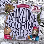 Bok BahKadisch Coloring Cards Lila