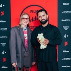 Glasskulptur Star blå