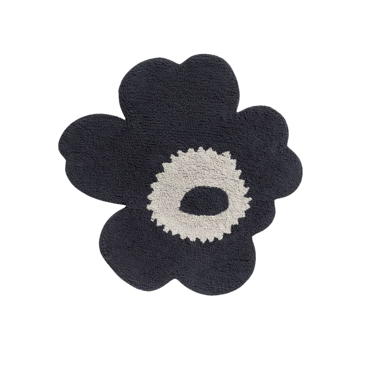 Badrumsmatta Unikko 73x74 cm grå/off white