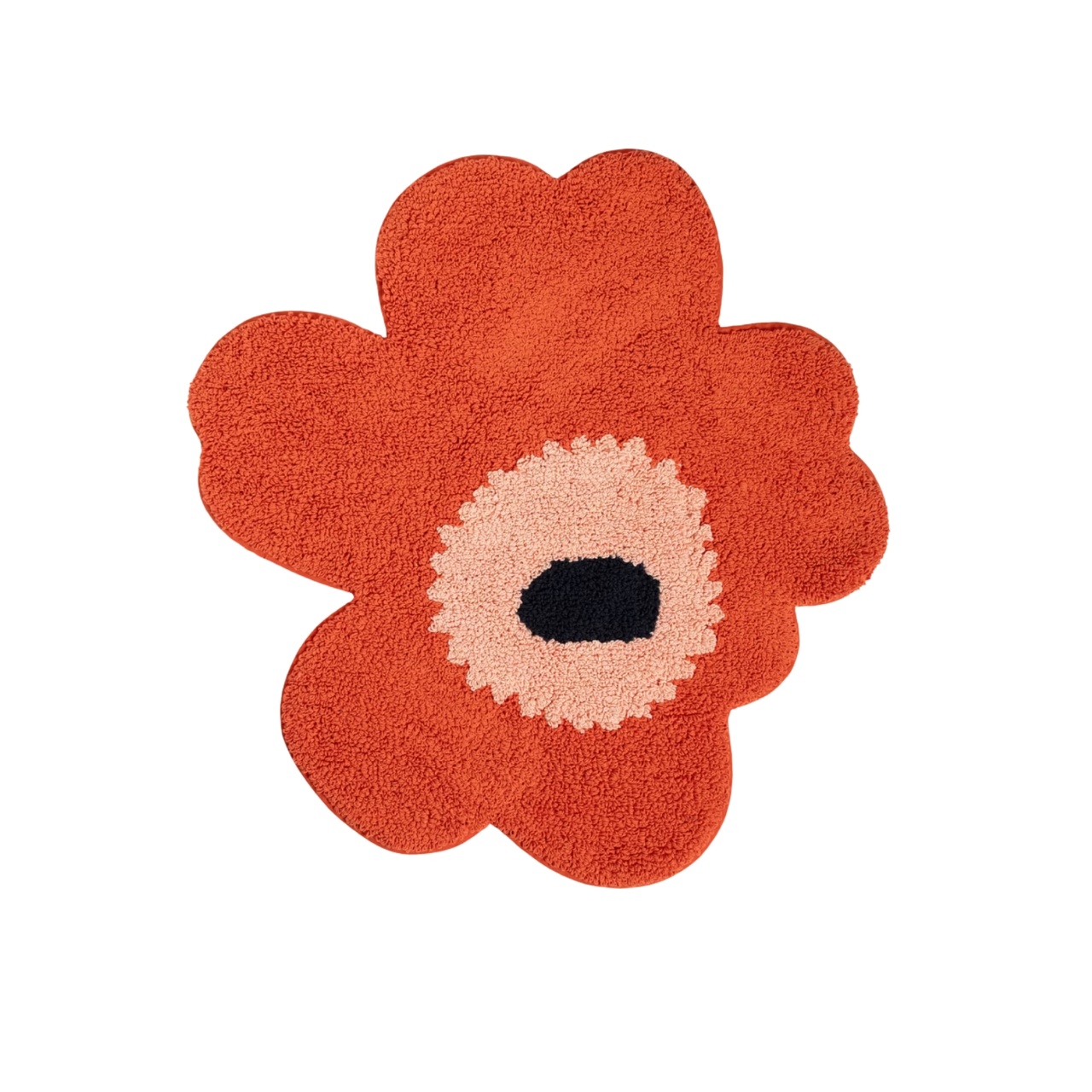 Badrumsmatta Unikko 73x74 cm orange