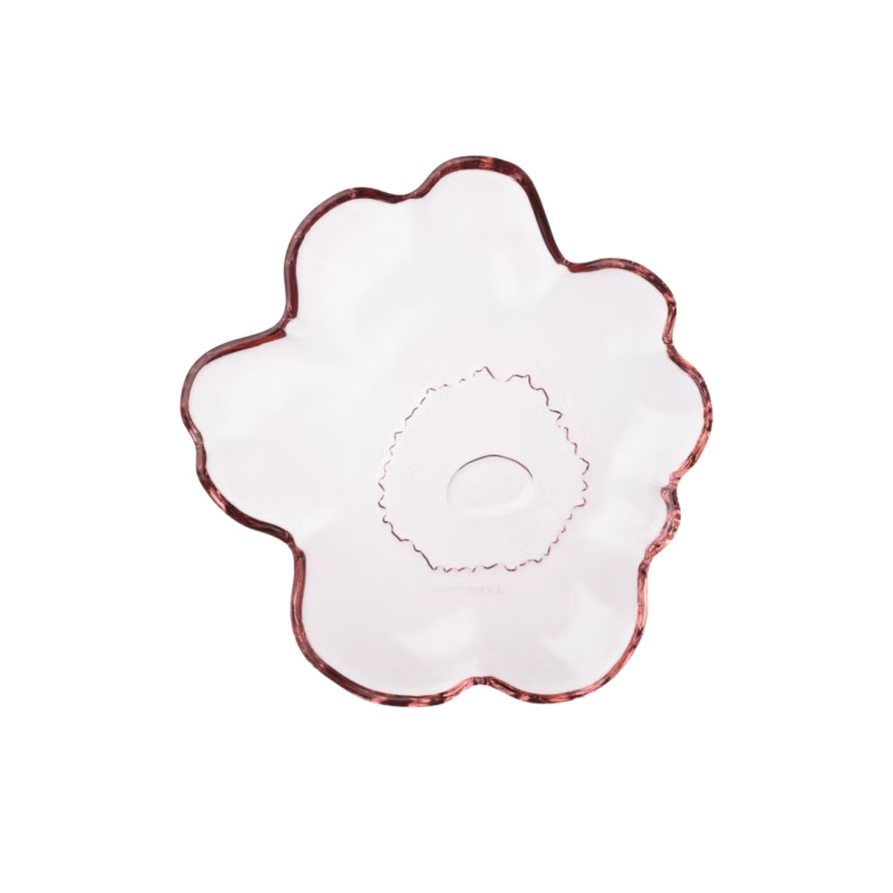 Glasfat Unikko 13 cm rosa