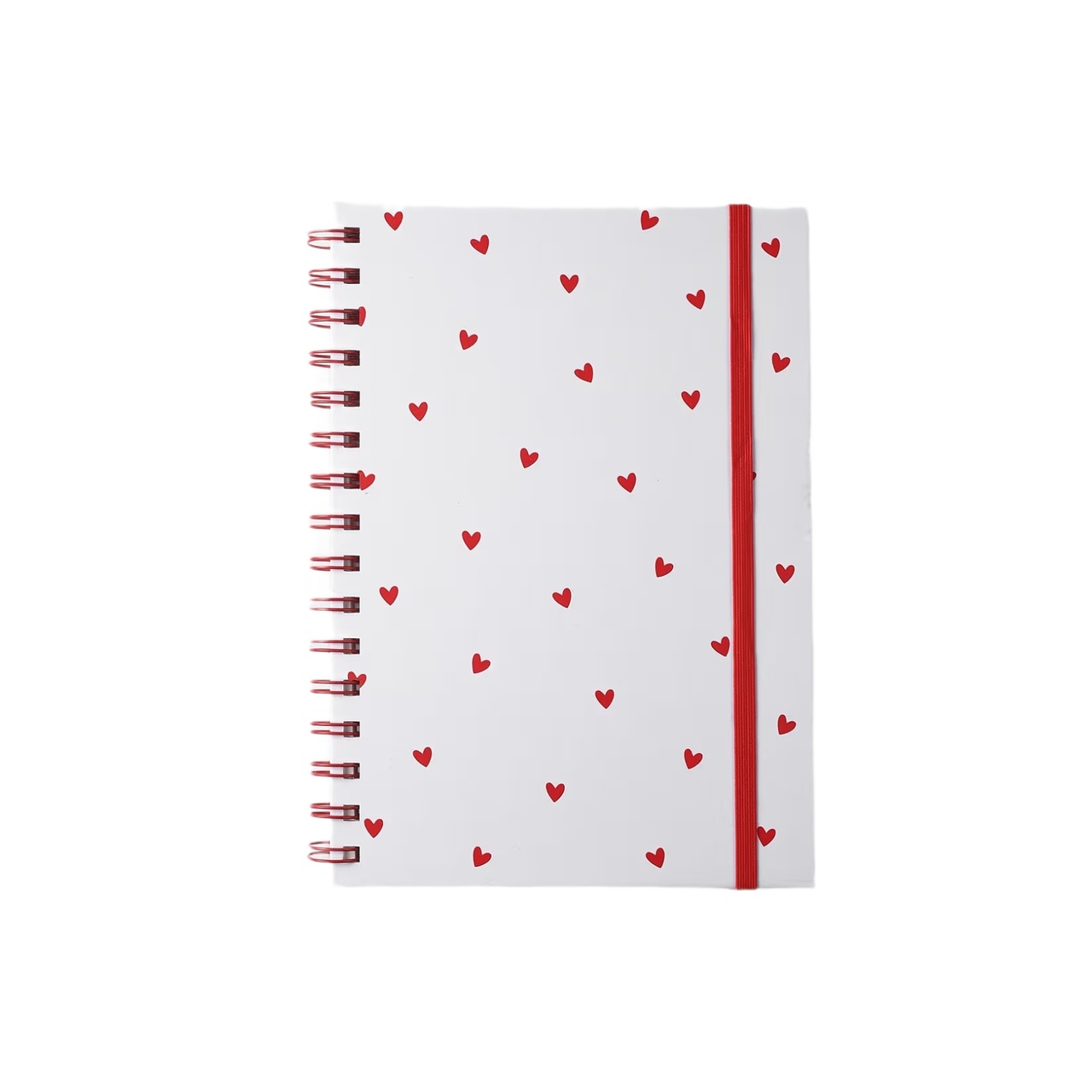 Anteckningsbok Valentine A5 vit/röd