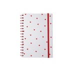 Anteckningsbok Valentine A5 vit/röd