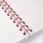 Anteckningsbok Valentine A5 vit/röd