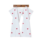 Gästhandduk Valentines 30x50 cm 2-p röd