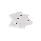 Gästhandduk Valentines 30x50 cm 2-p röd