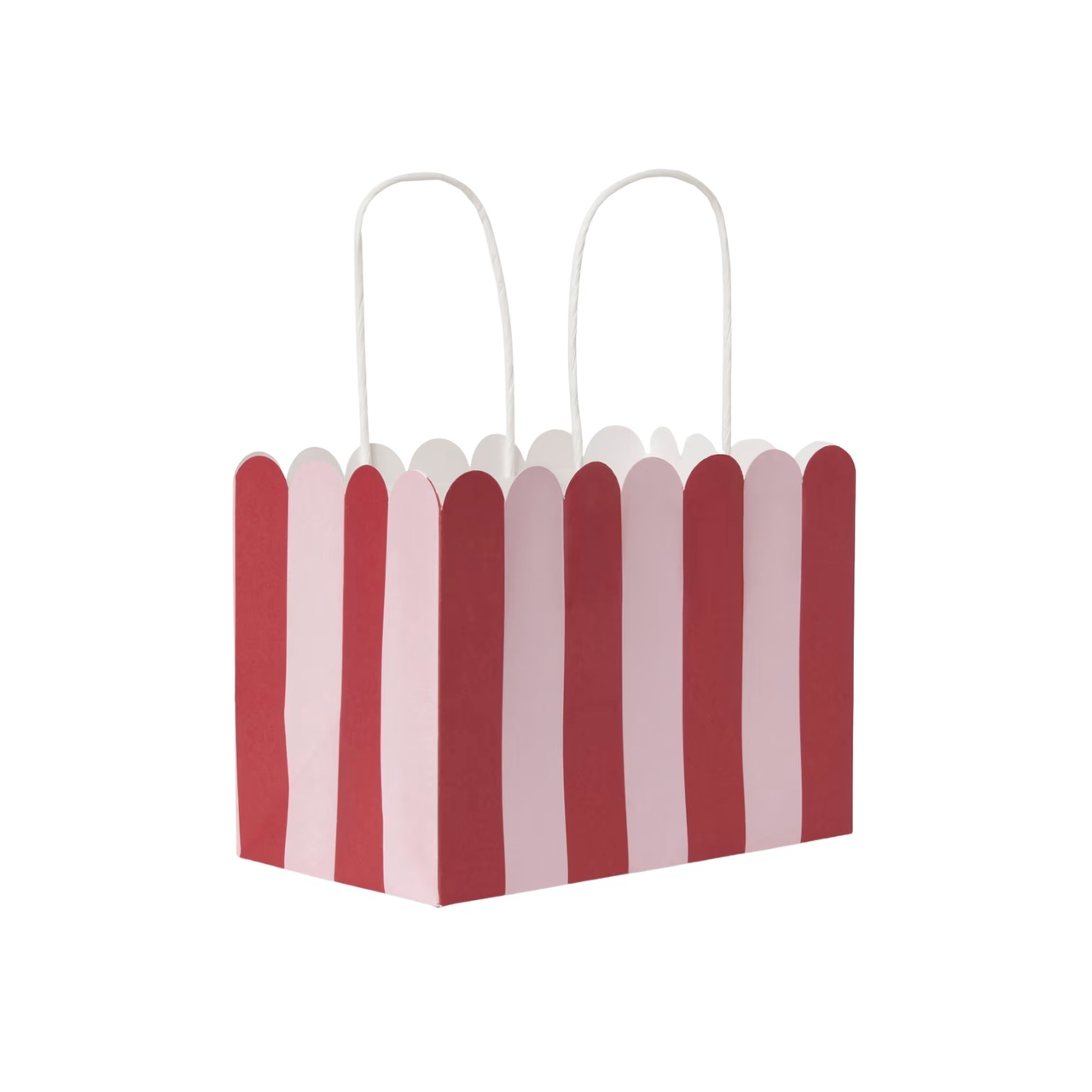 Presentpåse Frill S rosa/röd