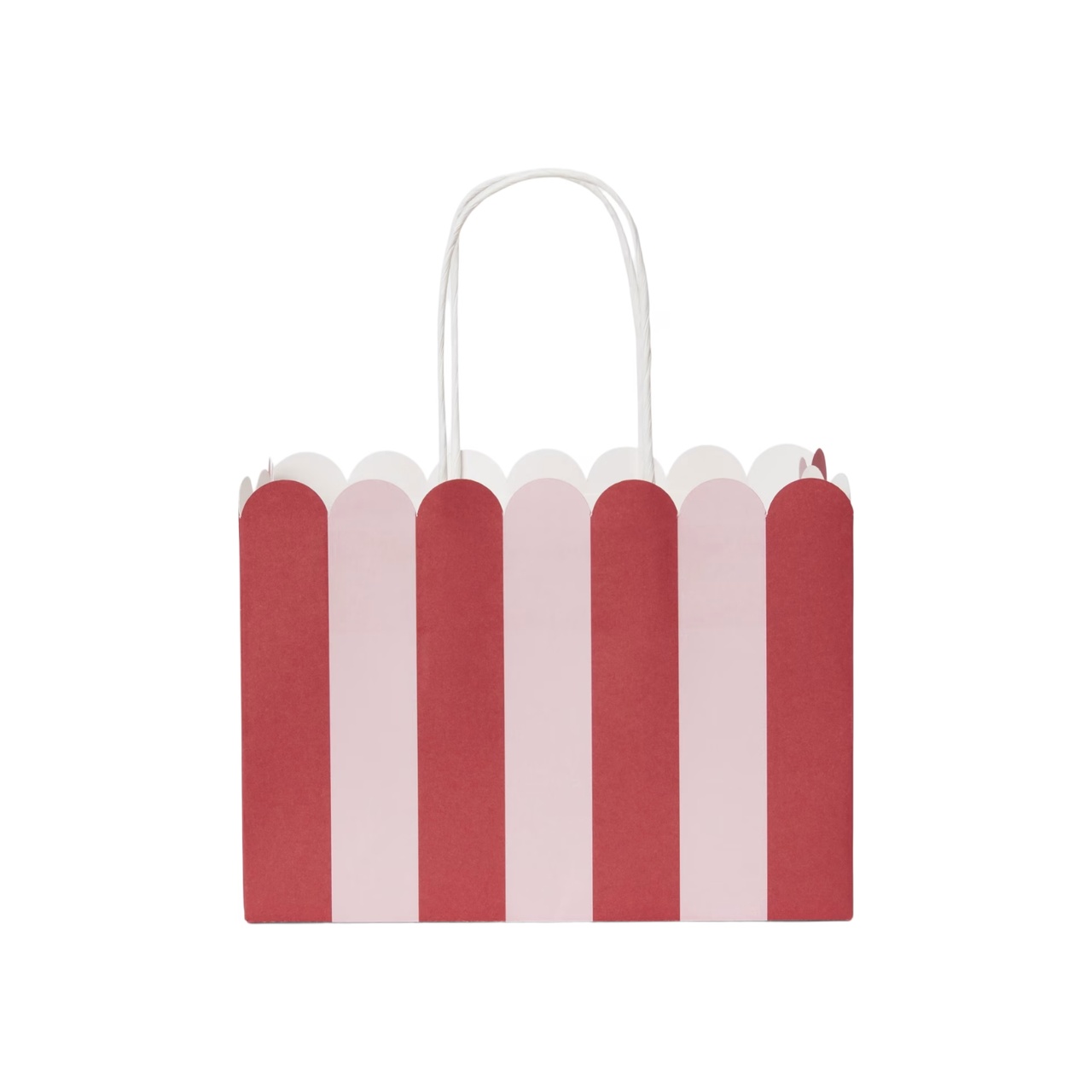 Presentpåse Frill S rosa/röd