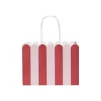 Presentpåse Frill S rosa/röd