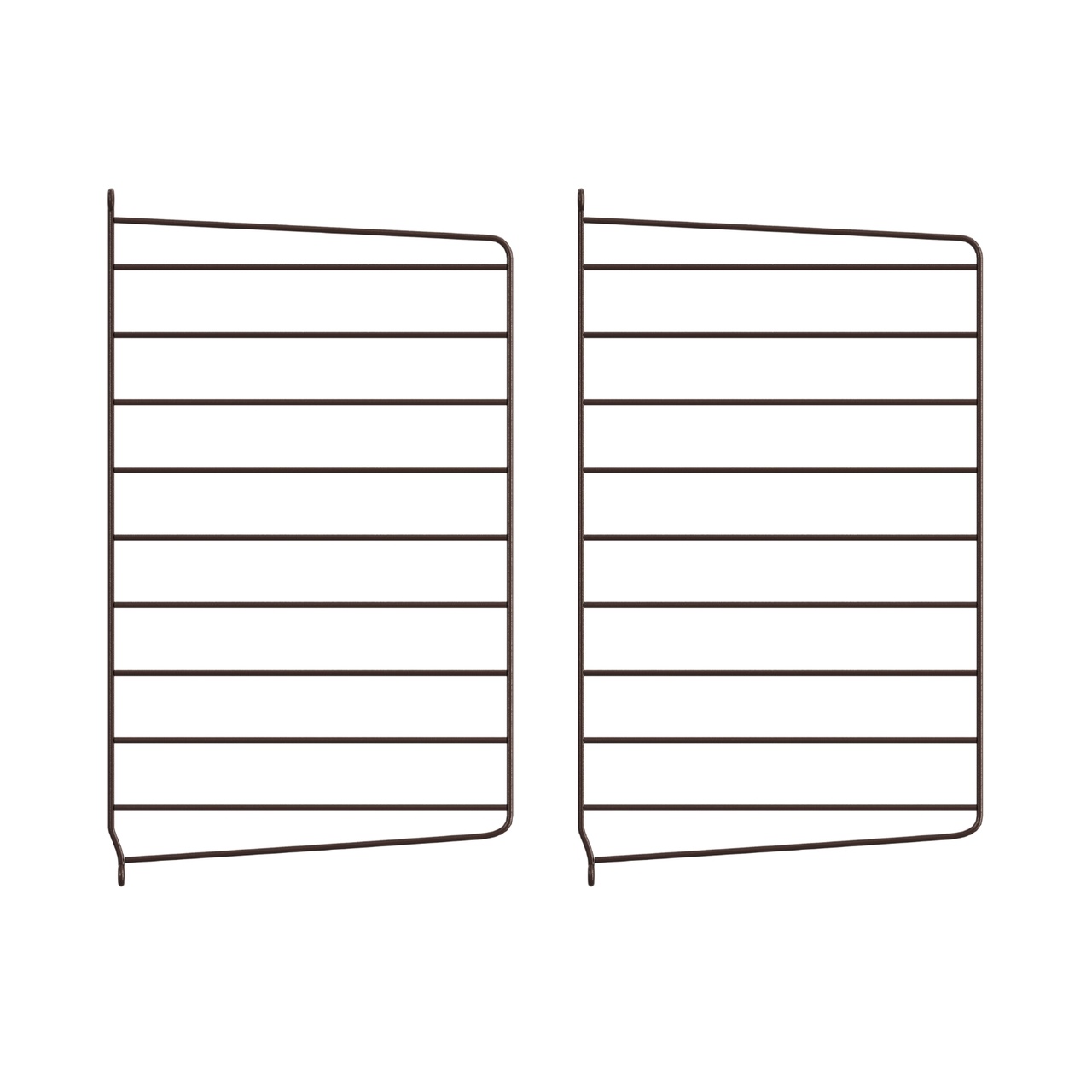 Väggavel 50x30 2-p mörkbrun