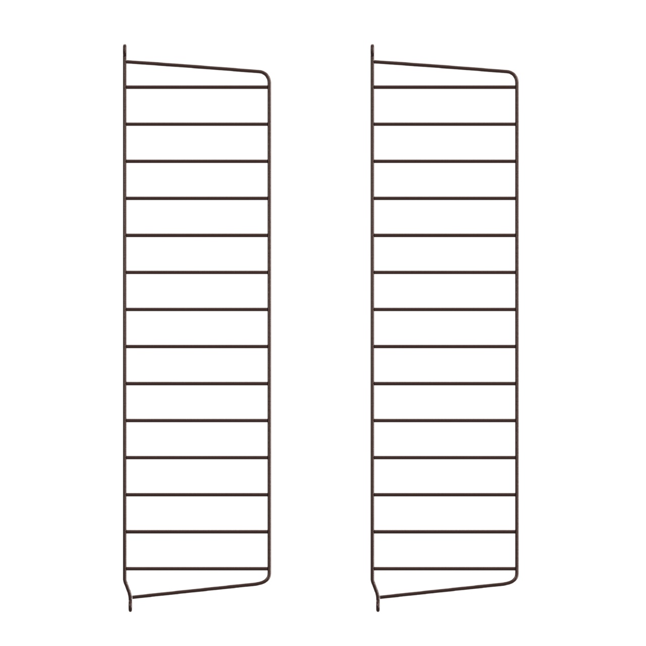 Väggavel 75x20 2-p mörkbrun