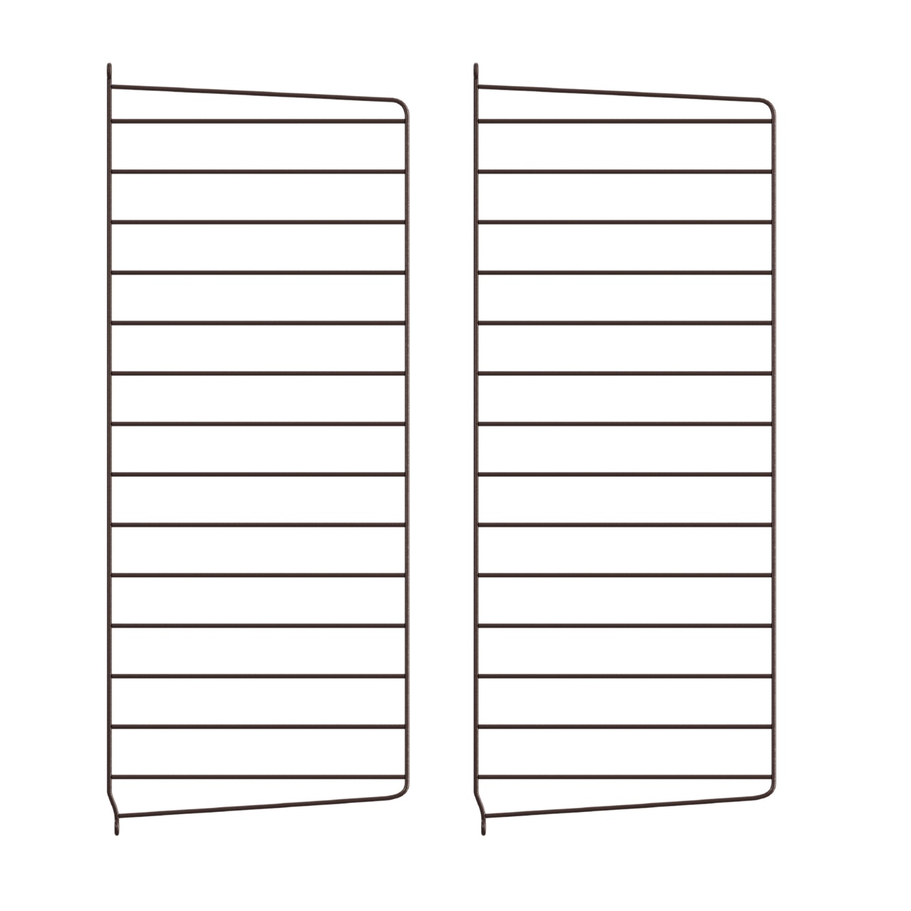 Väggavel 75x30 2-p mörkbrun