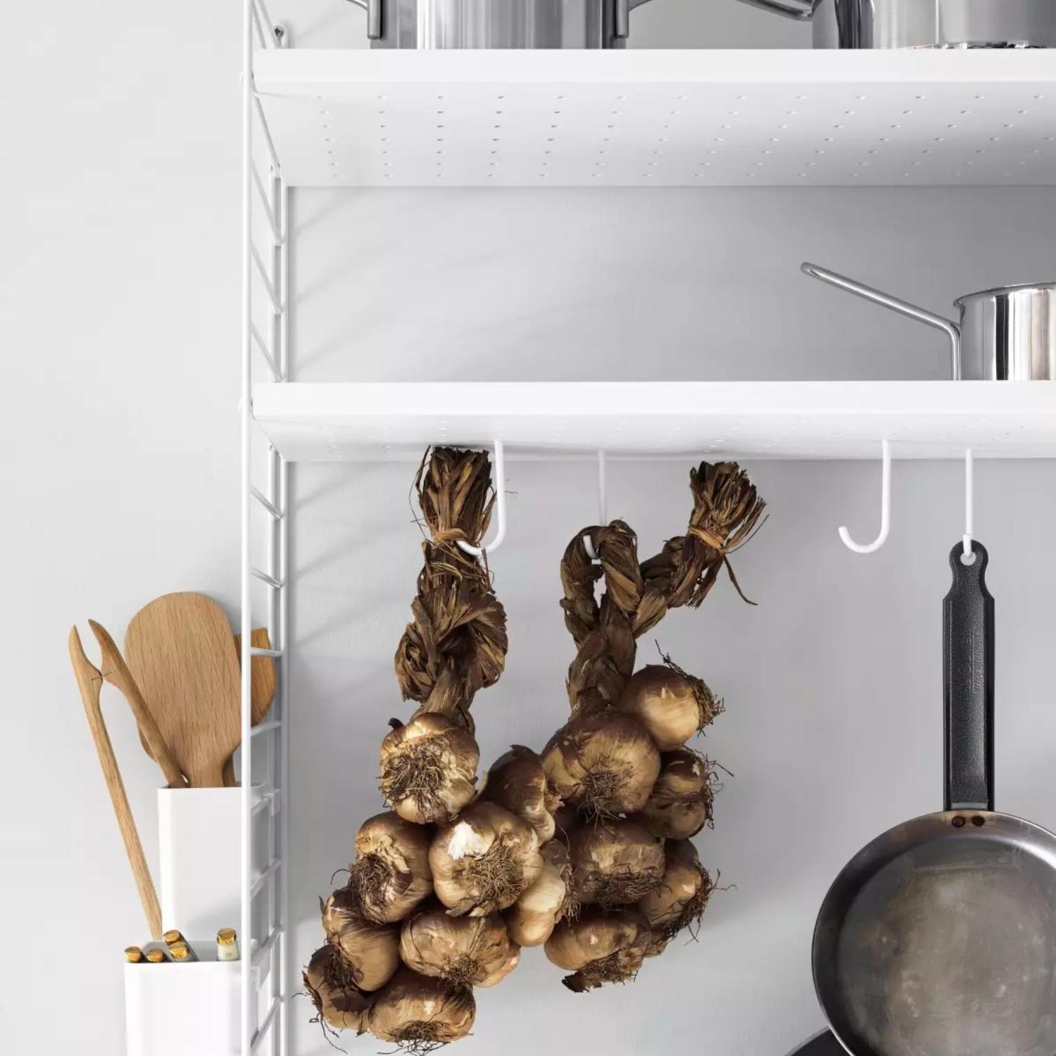 Metallhyllplan Låg 58x20