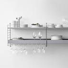 Metallhyllplan Låg 58x30