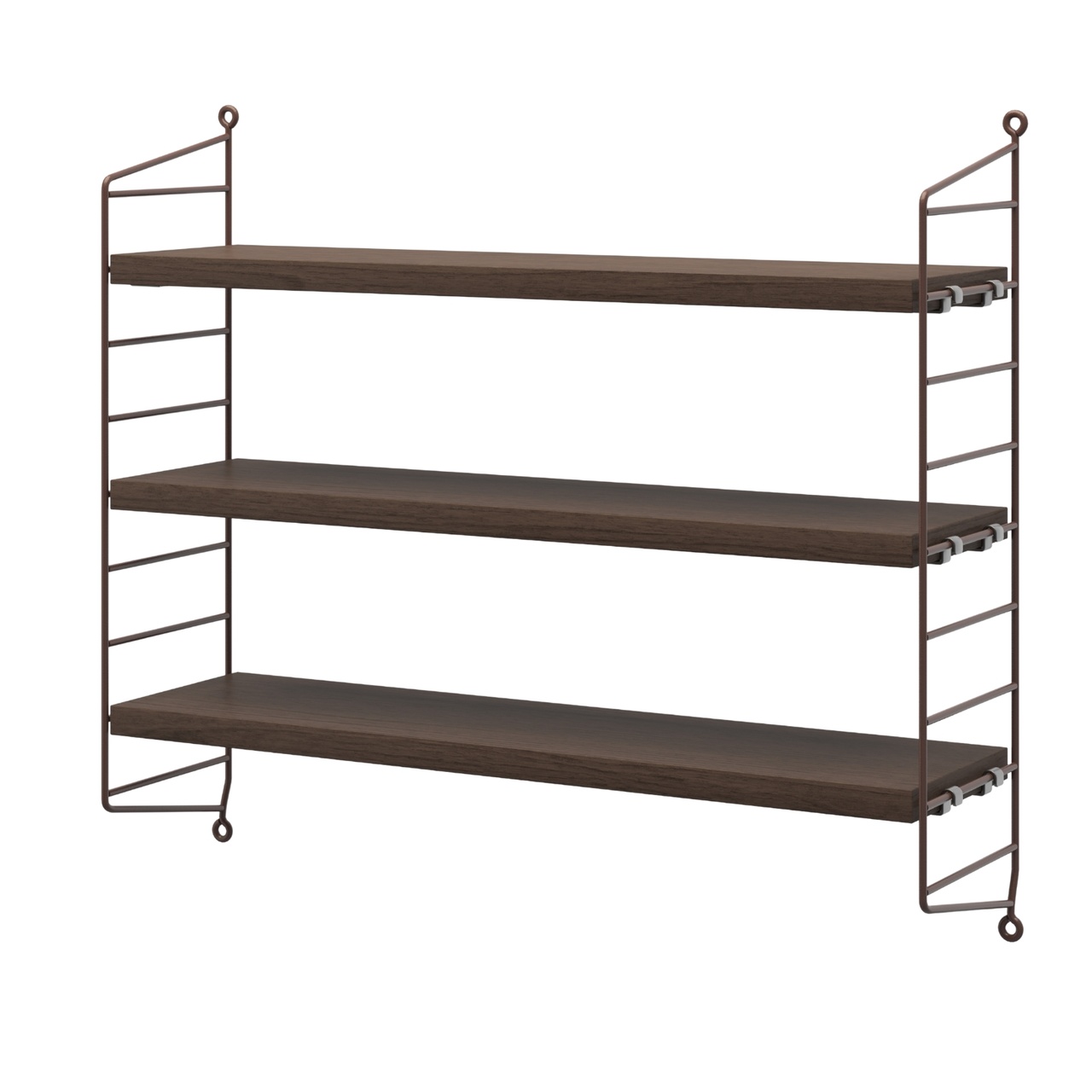 Hylla Pocket String Mörk ek/Mörkbrun