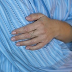 Ring Korsad snurr silver/mässing