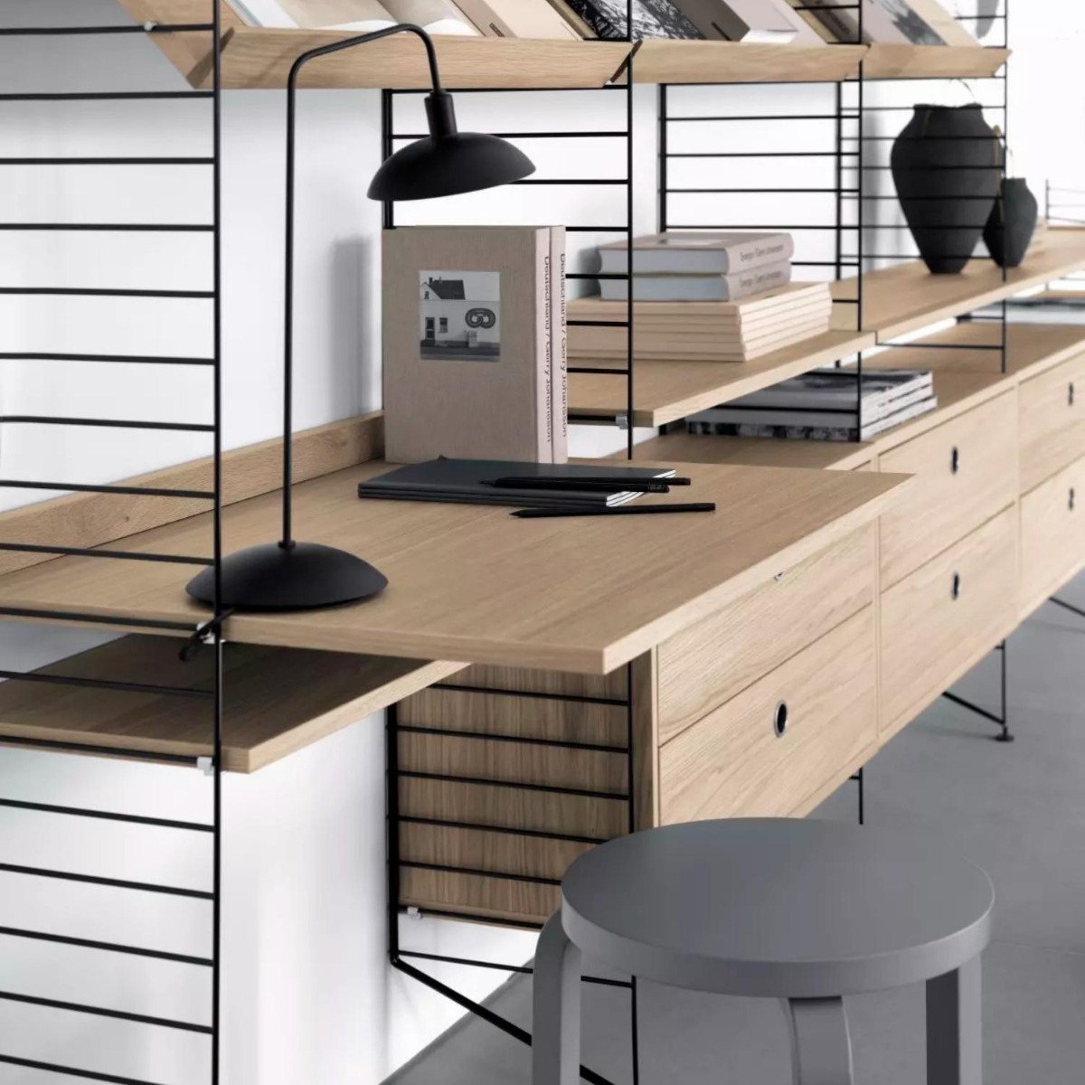 Arbetsskiva 78x58 Mörk Ek