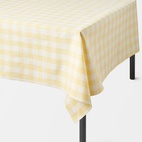 Bordsduk avtorkningsbar Gingham 145x220 Gul