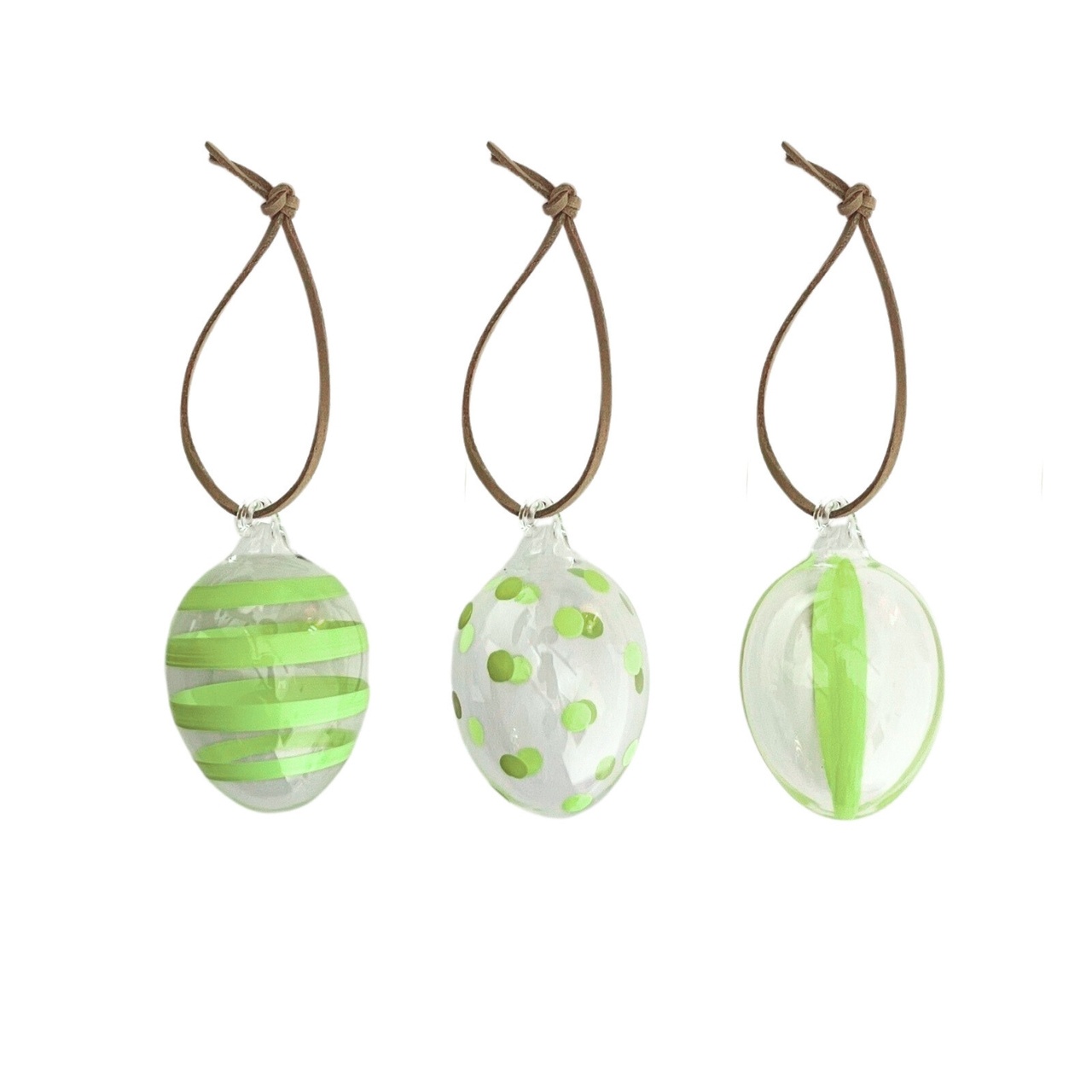 Glasägg DT 3-P Mönstrad Ljusgrön