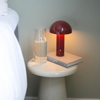 Bordslampa Laddningsbar Donna burgundy